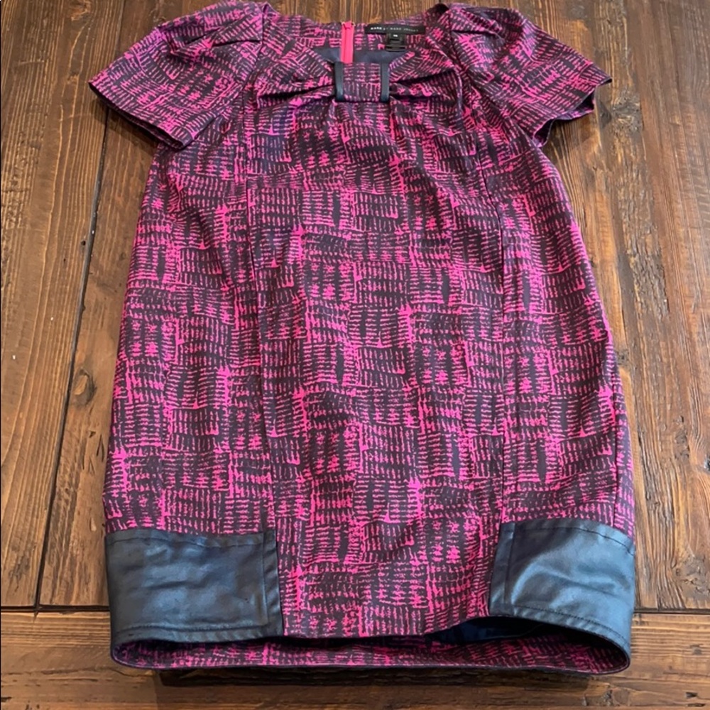 Marc By Marc Jacobs Fuschia & Navy Dress